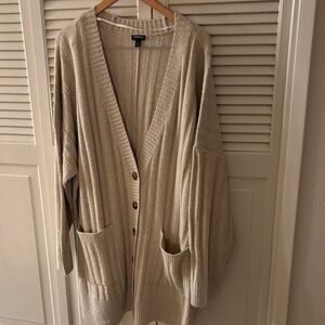 Torrid Cream Cardigan Sweater